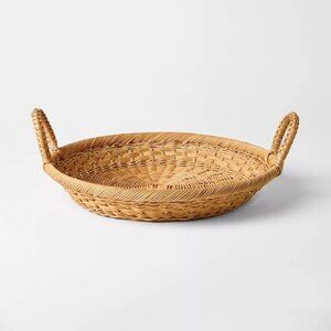 Round Tapered Tray – Threshold Studio McGee - Woven Rattan Decorative Basket‎